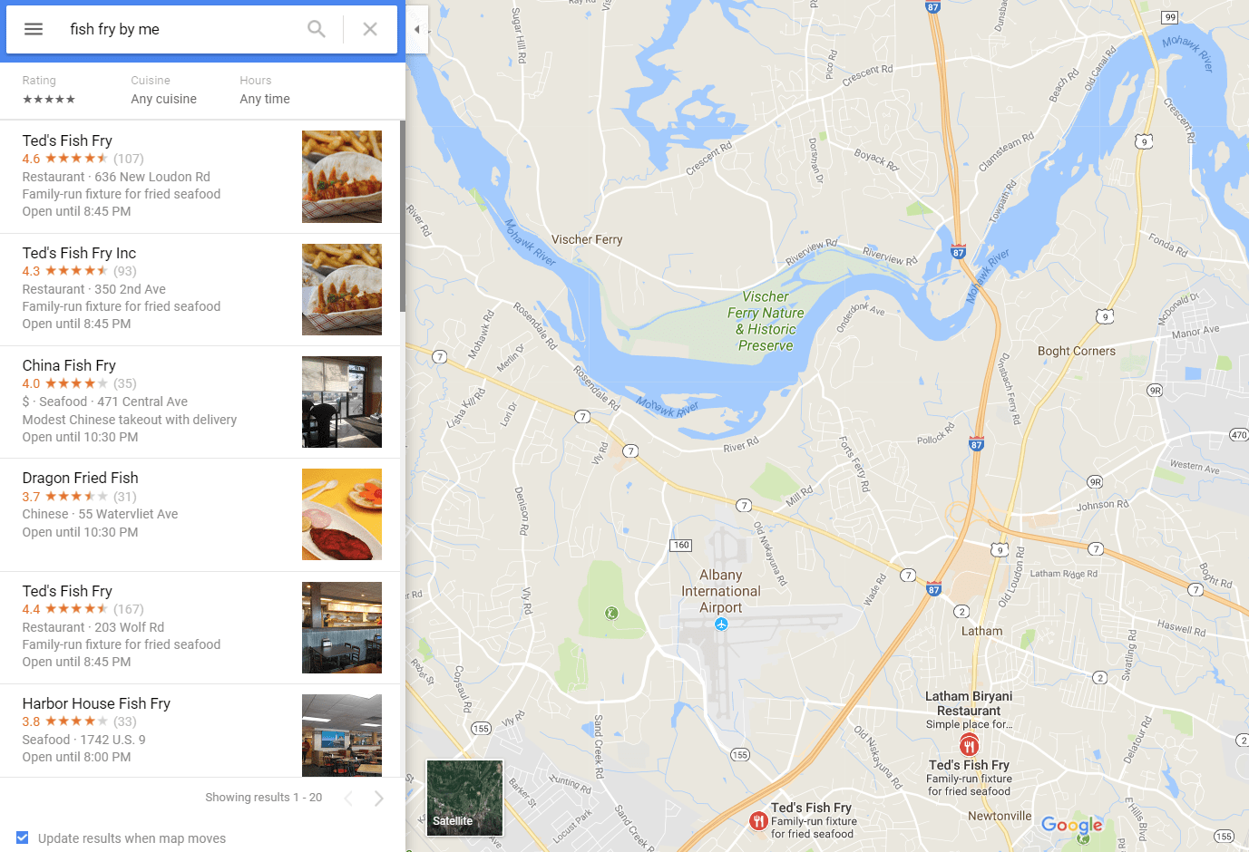 Google local pack was one effect of the Pigeon update that improved local search