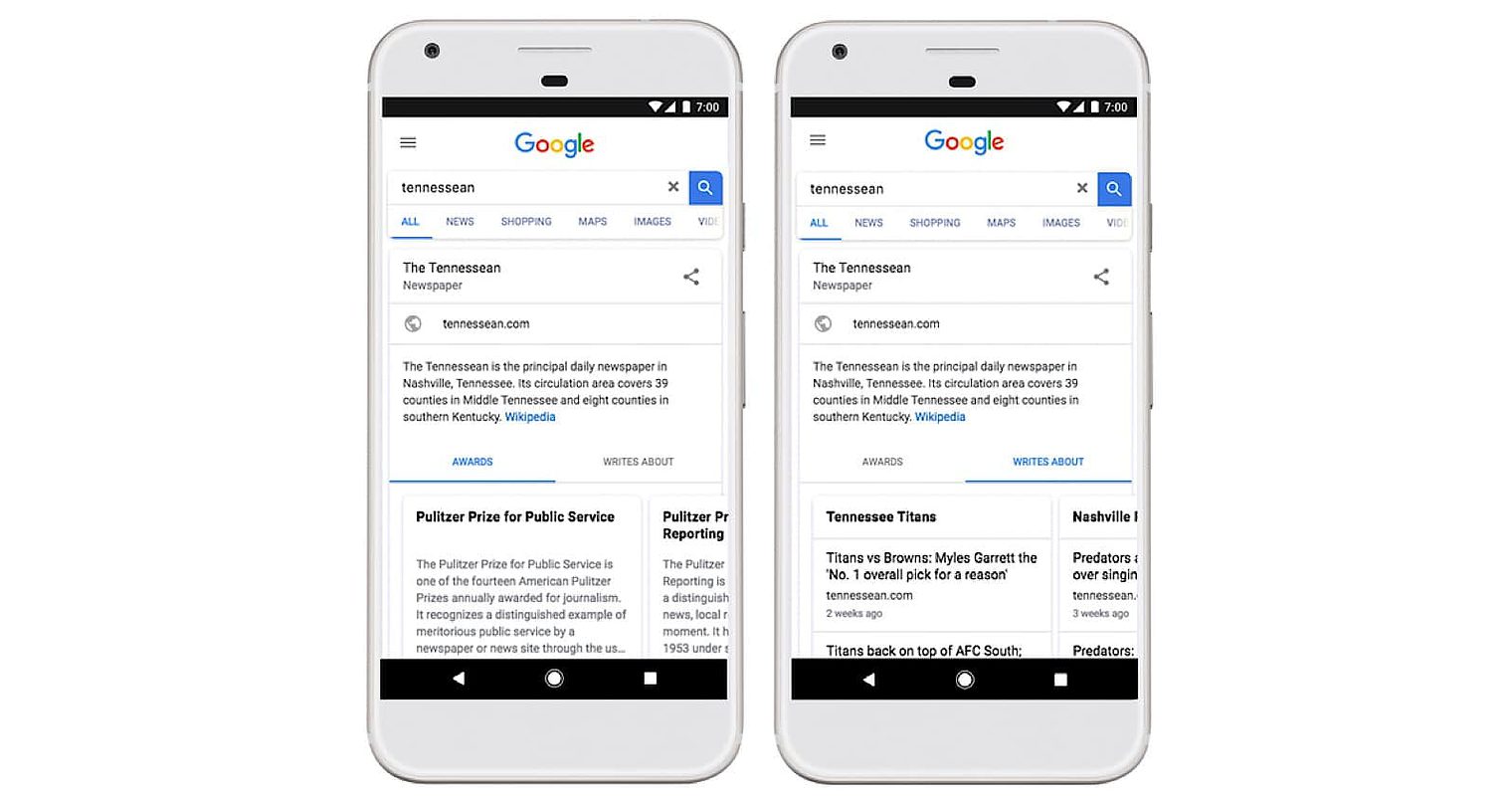 Google to Give Publishers Dedicated Knowledge Panels in Search Results