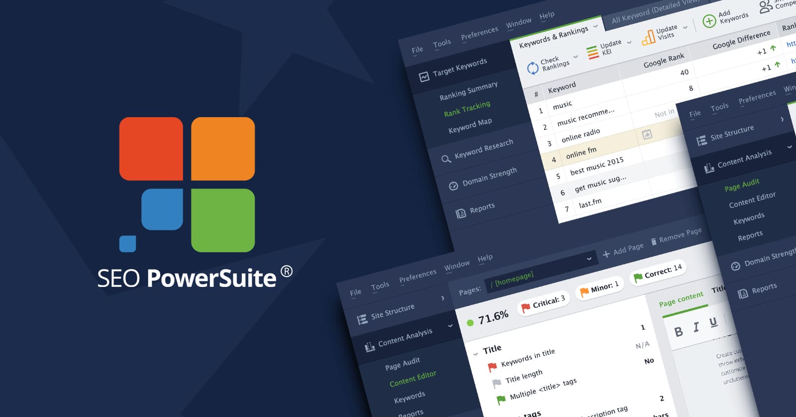 SEO PowerSuite as a spyfu alternatives