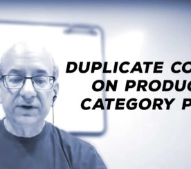 Google Advice: Duplicate Content on Product & Category Pages