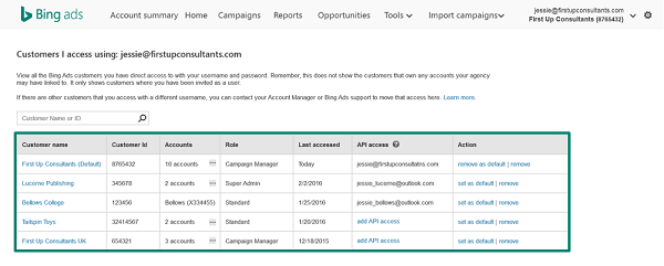 Bing Ads Introduces Single Sign-in for Multiple Accounts