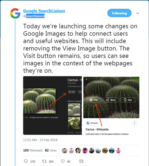 Google's Informal Announcement on Twitter