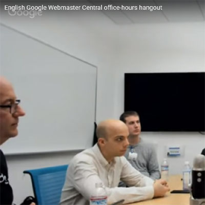 Google Webmaster Central Hangout