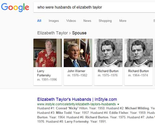 husbands-elizabeth-taylor Google Introduces Breadcrumb SERPs