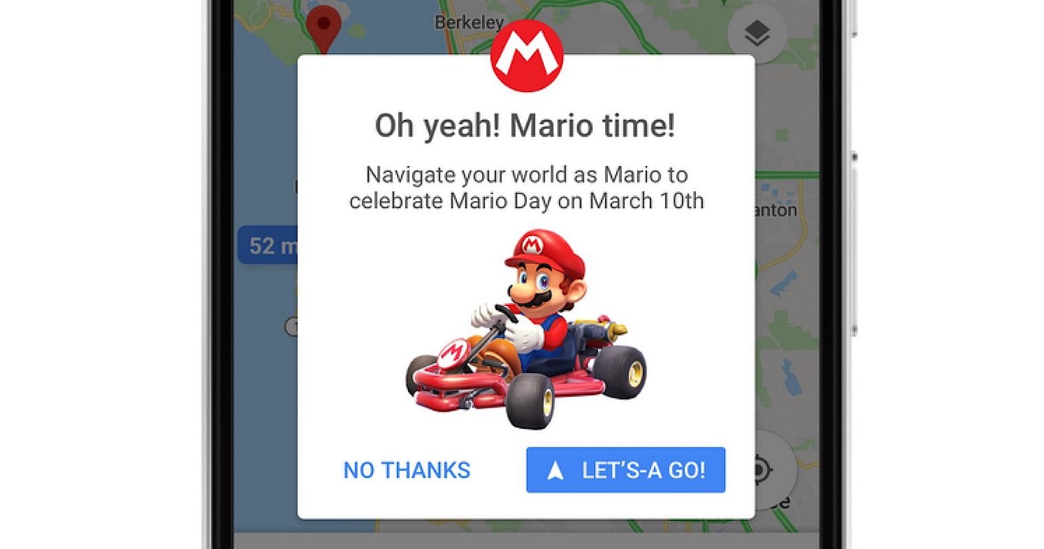 Starting on March 10, Navigate Google Maps with Mario for a Limited Time