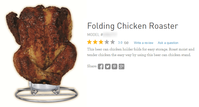 folding chicken roaster screenshot