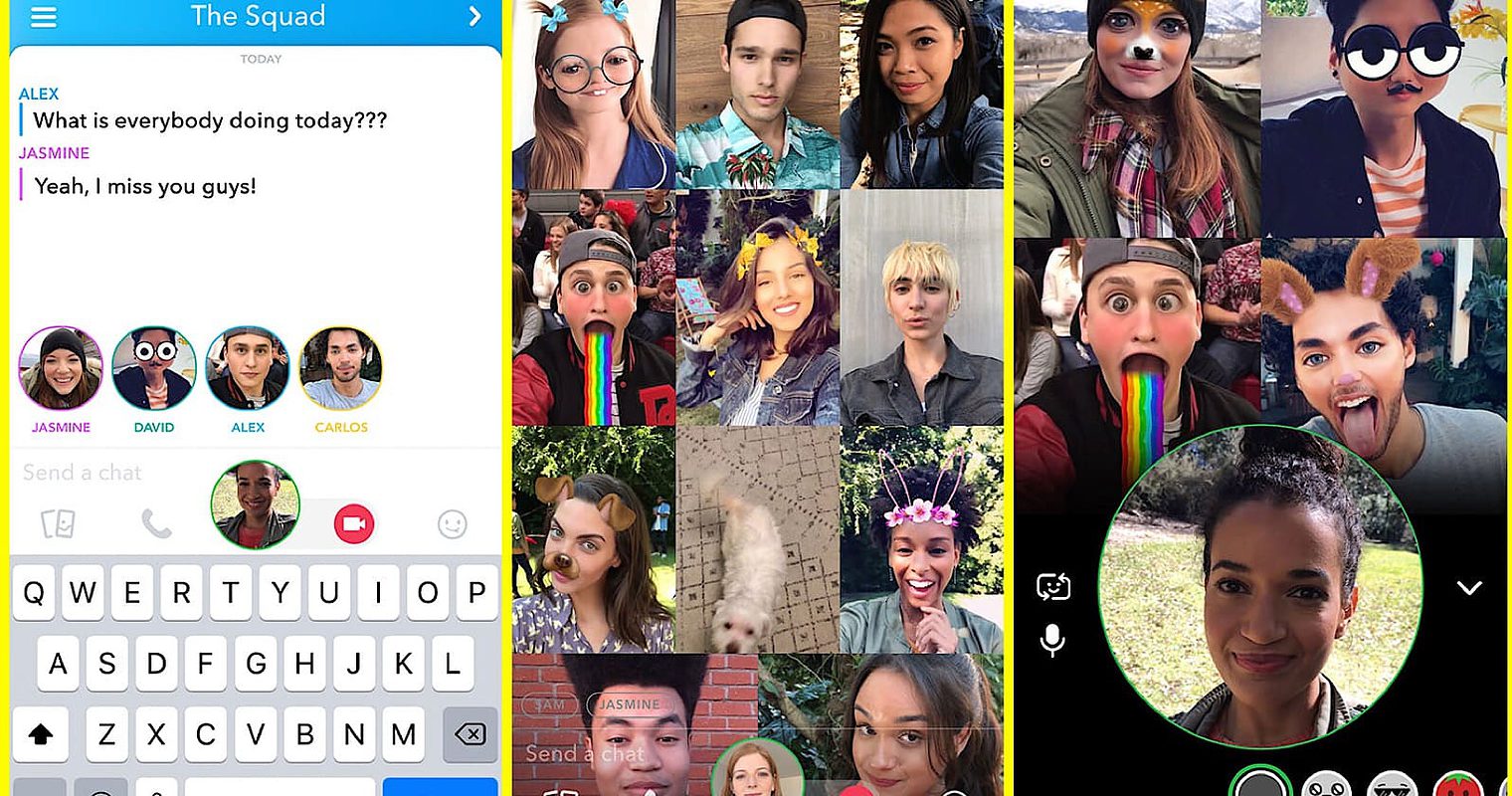 Snapchat Now Offers Group Video Chats