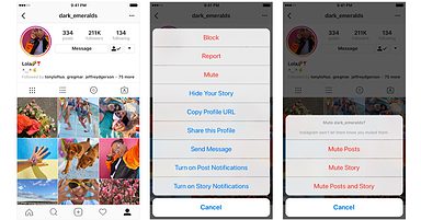 Instagram Lets Users ‘Mute’ Other Accounts