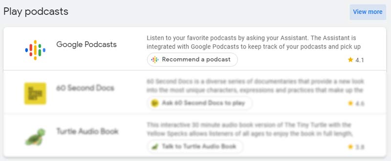 Google Assistant helps find podcasts