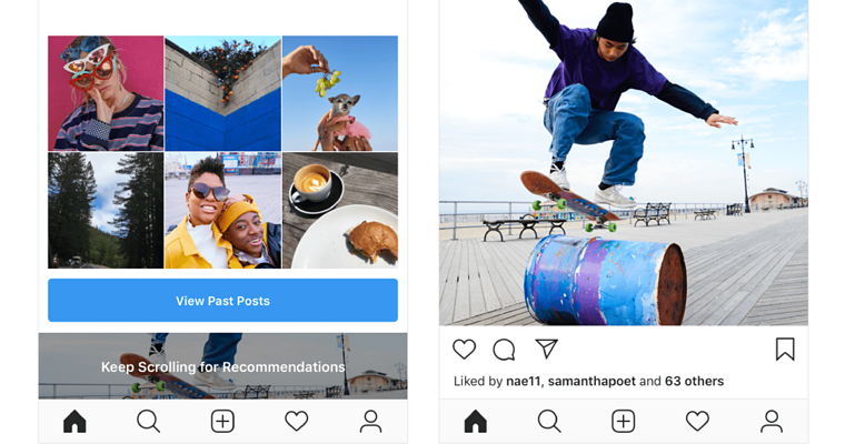Instagram mostrará publicaciones recomendadas