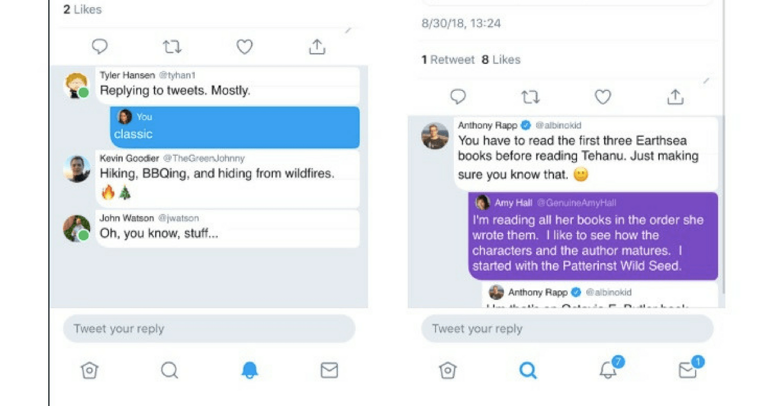 Twitter Tests Threaded Replies and Online Status Indicators