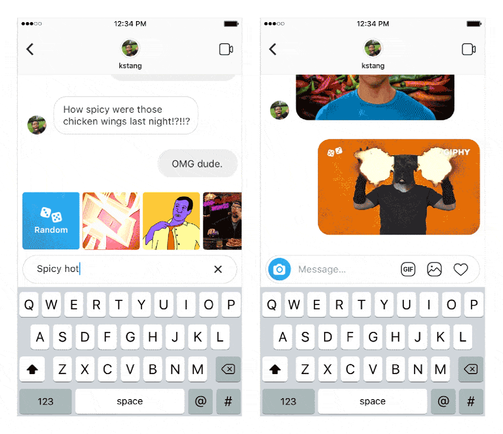 Instagram Lets Users Send GIFs in Direct Messages