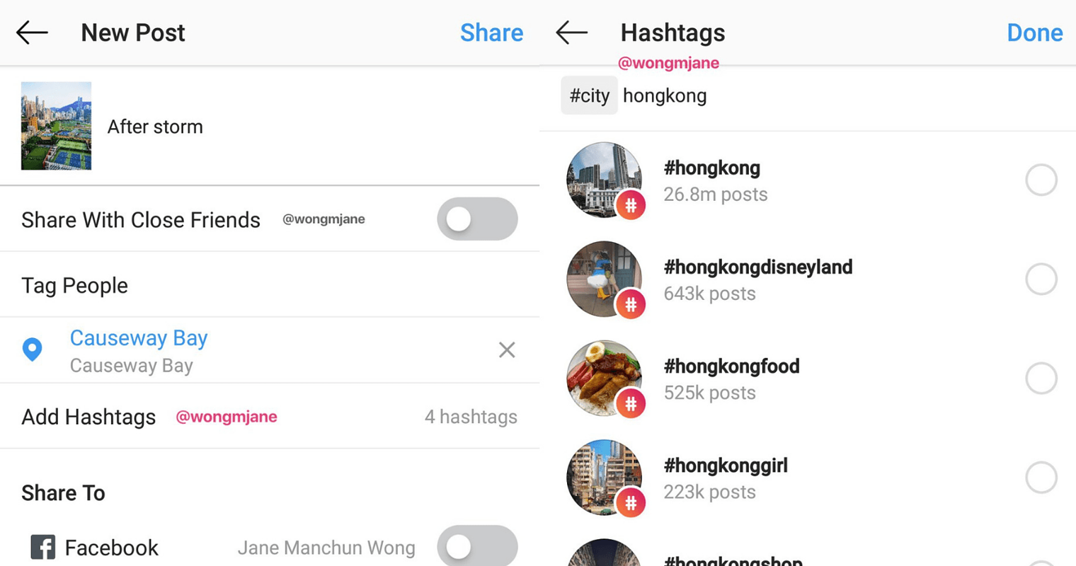 Instagram is Testing a Way to Add Hashtags to Posts Without Putting Them in Captions