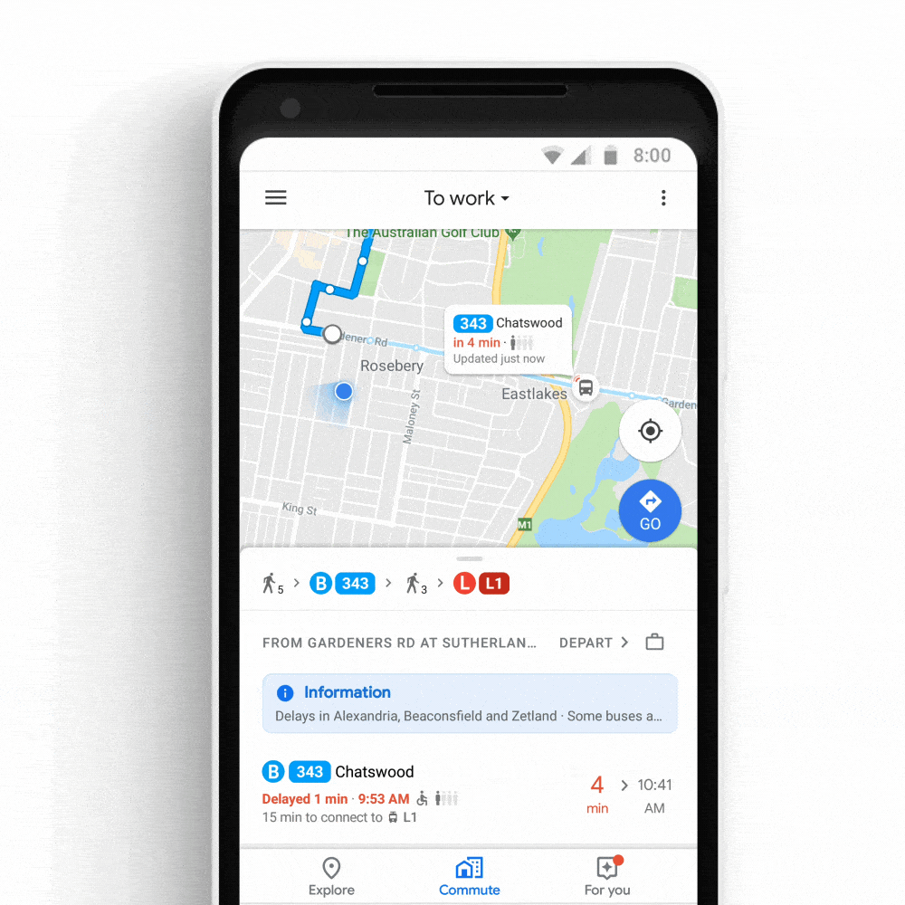 Google Maps Adds New Features to Assist Workers With Their Commute