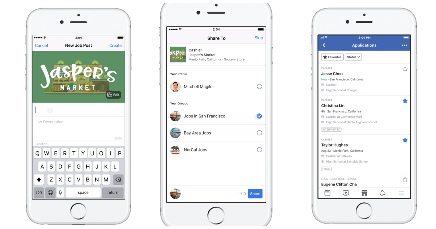 Facebook Makes it Easier for Businesses to Hire for the Holiday Rush