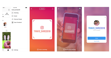 Instagram Launches Snapchat-style QR Nametags