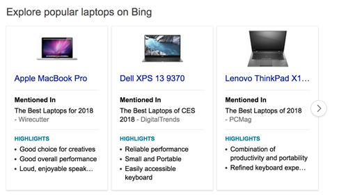 Bing Introduces Phone Comparisons and Product Insights in Search Results