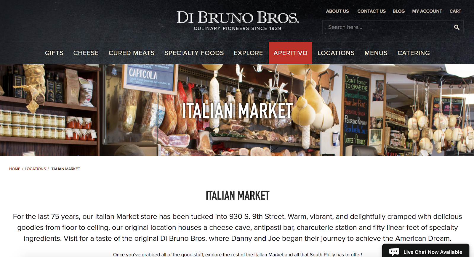 Di Bruno Bros. Location Page