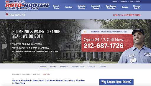 Roto-Rooter Site Location Page