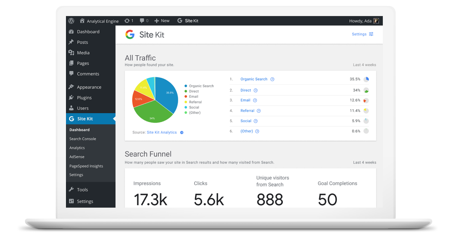 Google Introduces WordPress Plugin With Integrated Analytics, Search Console, More