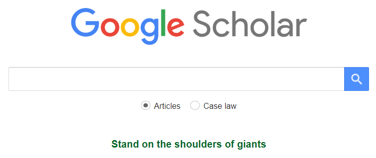 google scholar screenshot