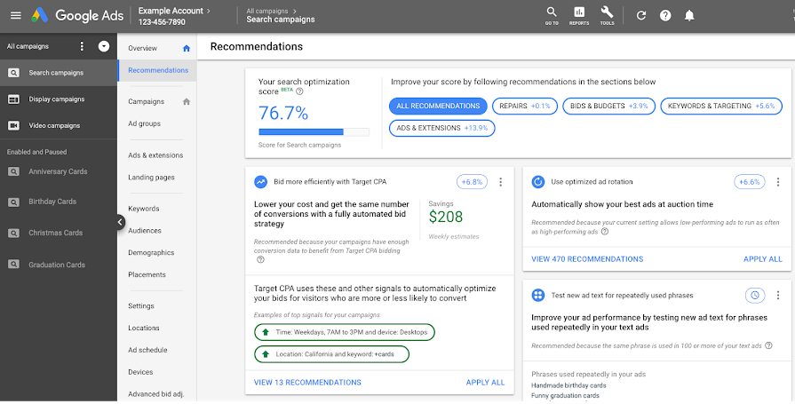 Google&#8217;s Best Practices for Improving Your Google Ads Optimization Score