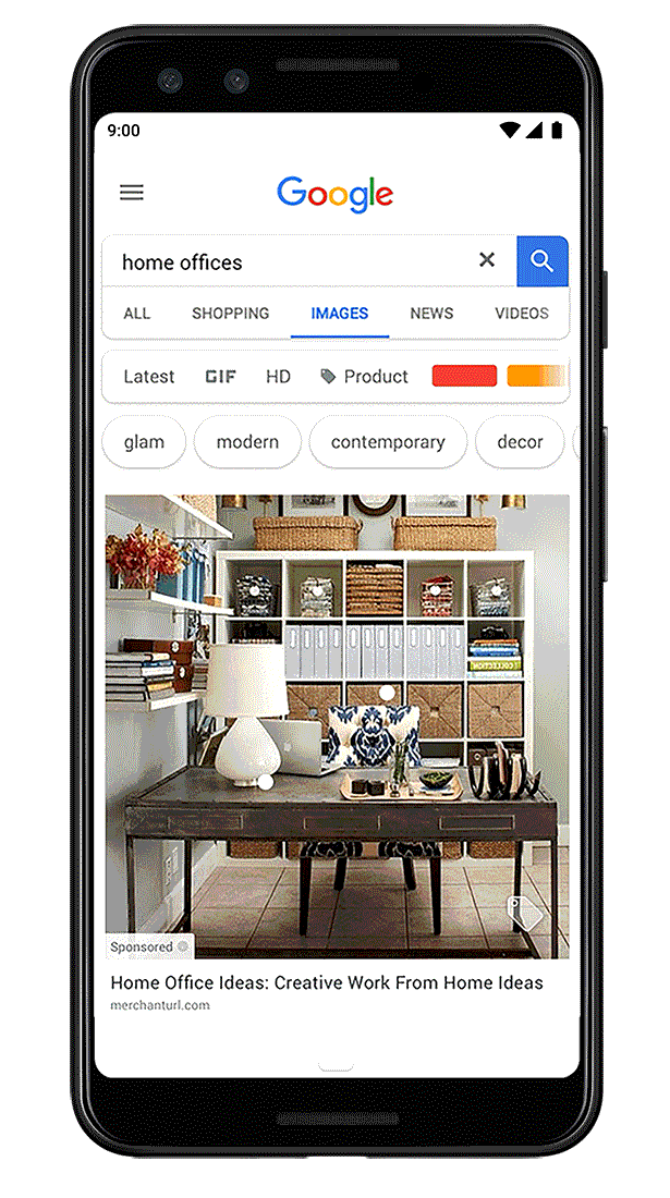 Google présente des annonces Shoppable sur Google Images