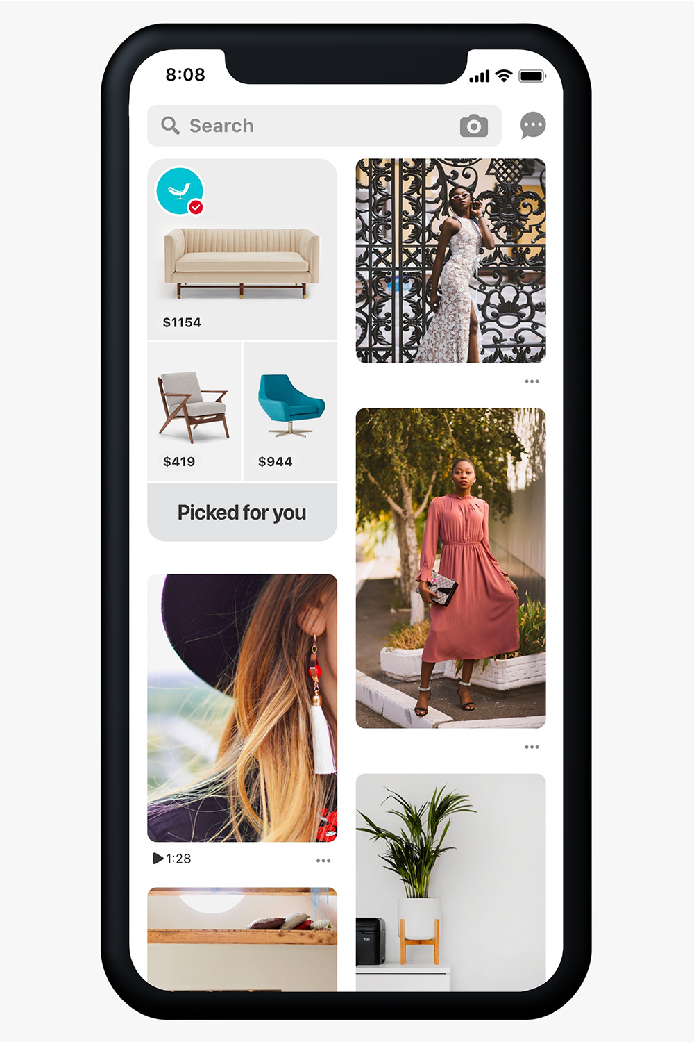 Pinterest Adds a Shopping Section to its Home Feed