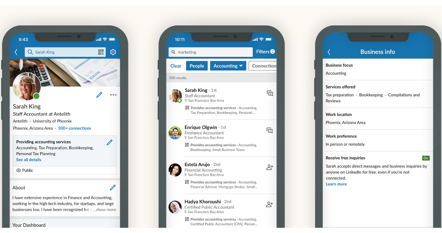 LinkedIn Users Can Now List the Services They Offer on Their Profile