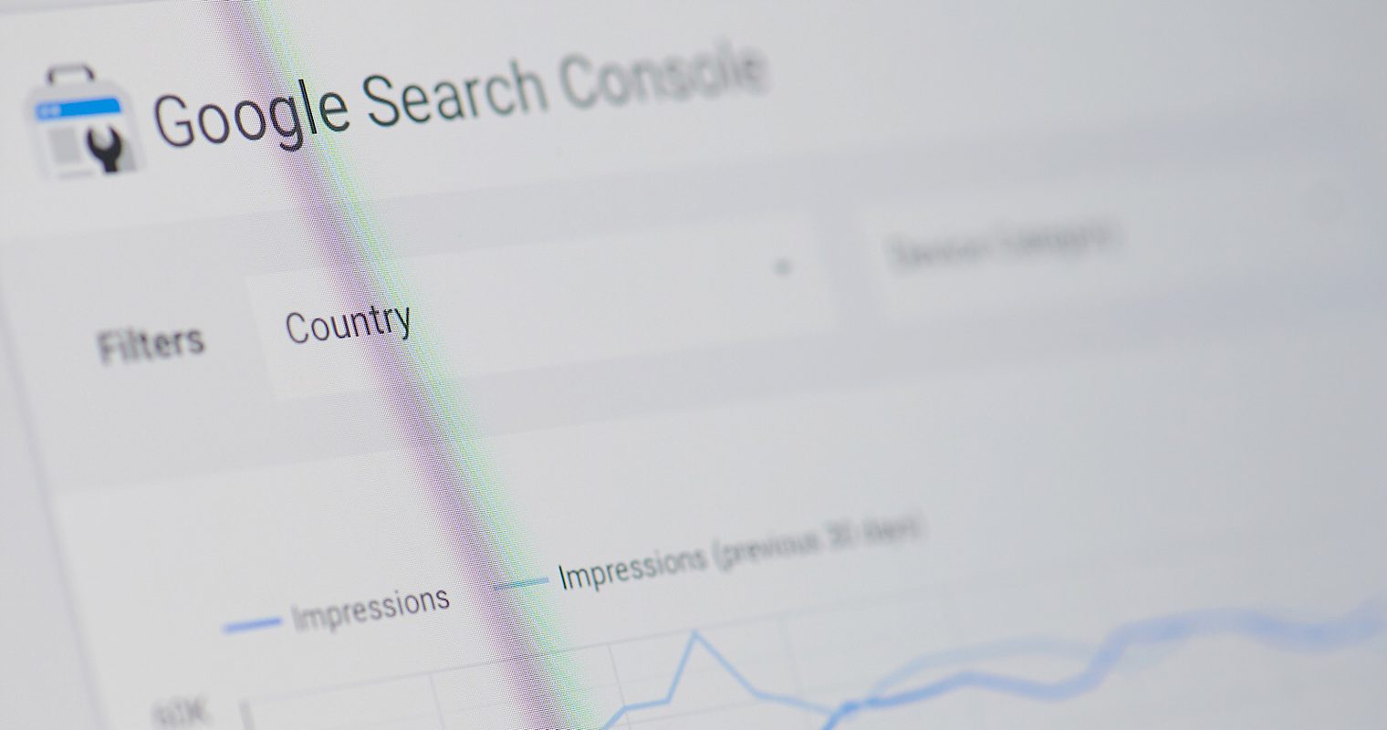 google search console shows new image