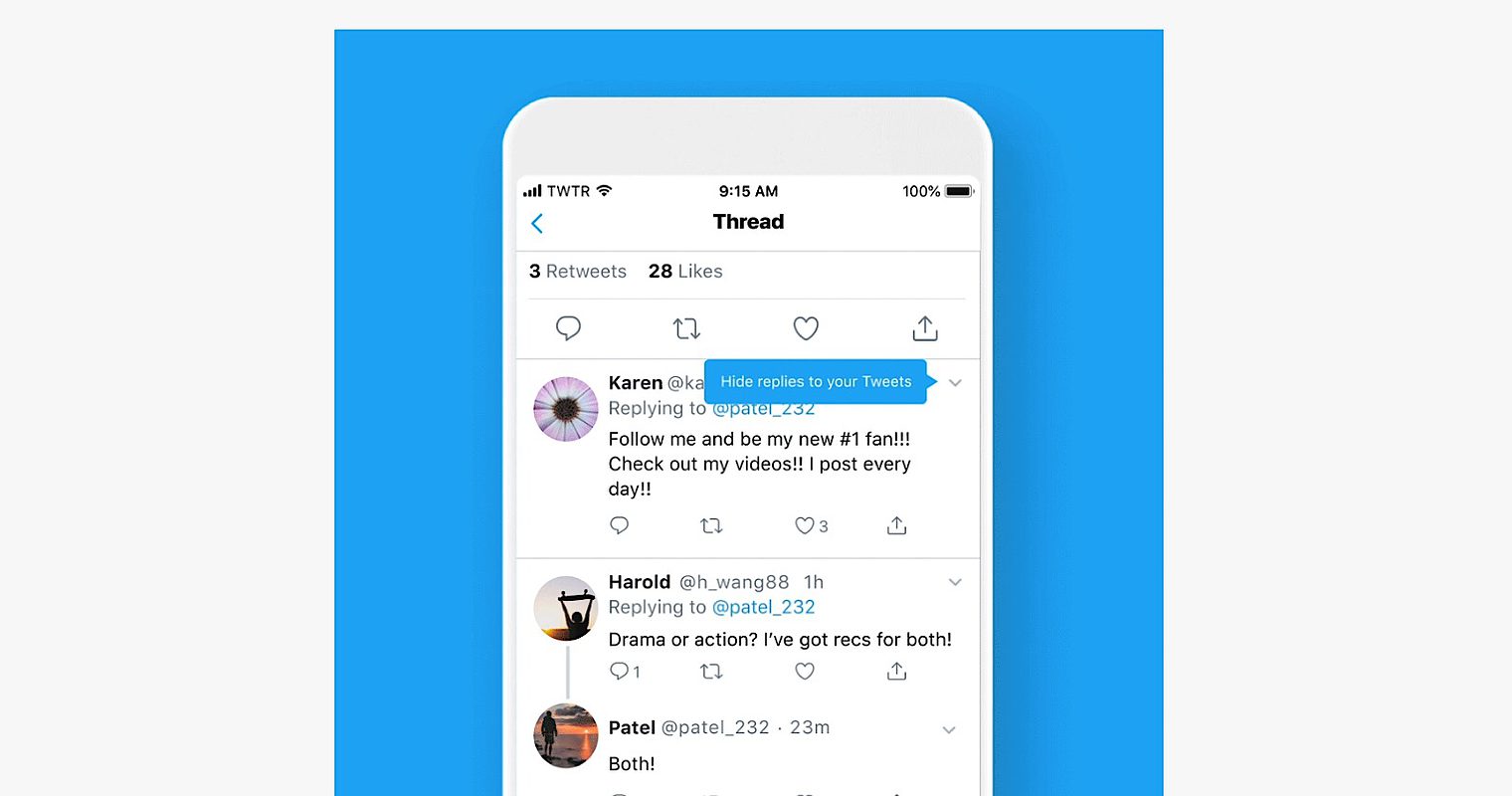 Twitter Officially Rolls Out ‘Hide Replies’ Feature in the US
