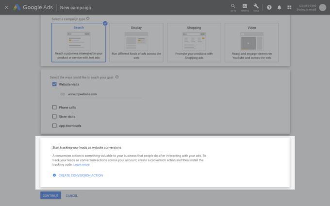 Google Ads Lets Users Set Up Conversion Tracking During Campaign Creation
