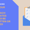 5 Reasons Why You Should Rewrite or Delete Your Email Outreach Templates