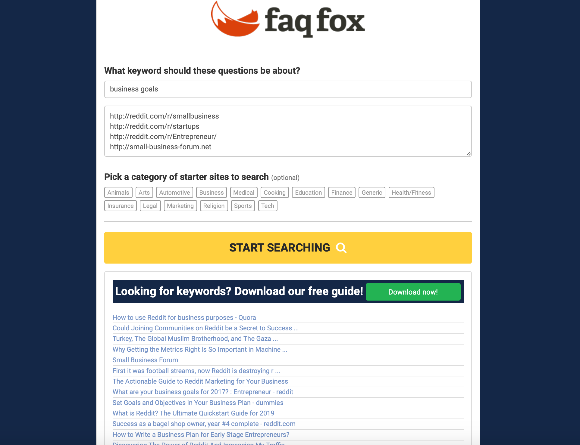 faq fox content ideas