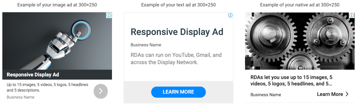 examples of responsive display ads