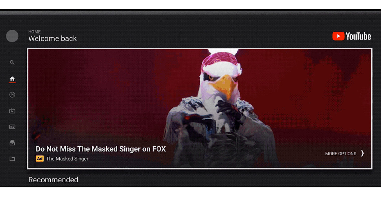 Google Makes YouTube Masthead Ads on TVs Available to All Advertisers