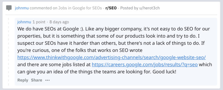 Google’s John Mueller: Our SEOs Have it Harder Than Others