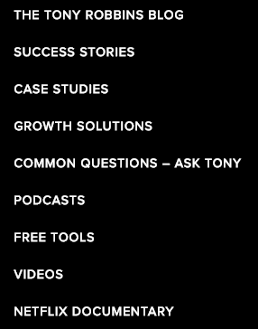 Tony Robbins resources