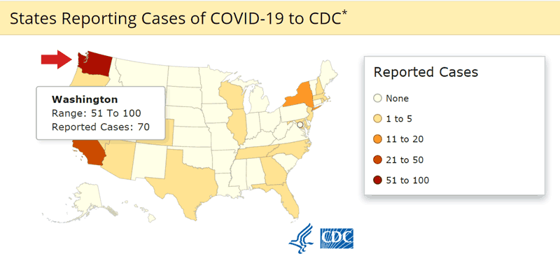 DC says Washington state hardest hit by coronavirus