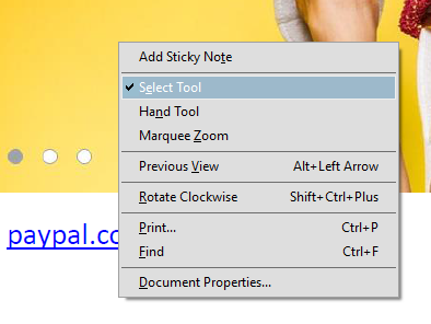 PDF select tool