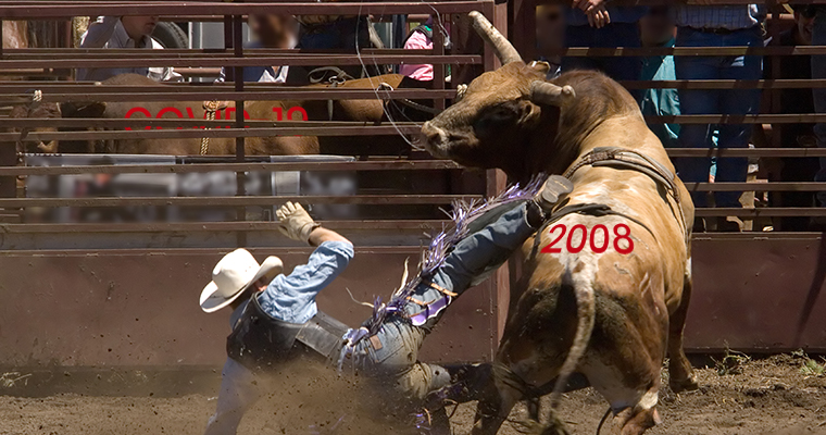 Rodeo with 2008 and COVID-19 Bulls