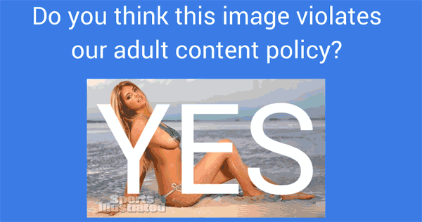 有关 AdSense 政策和成人内容的 Google 视频的屏幕截图
