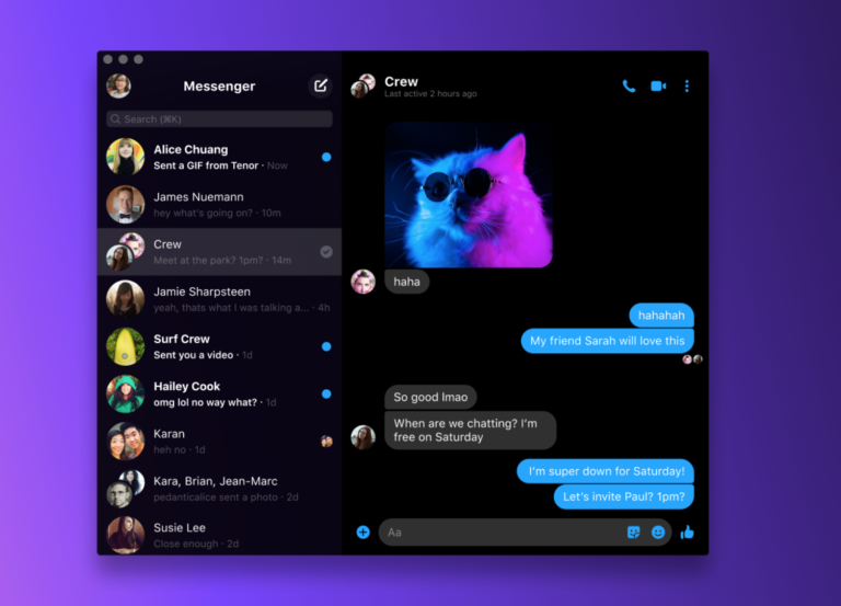 Facebook Messenger 推出桌面应用程序，提供无限制和免费的群组视频通话