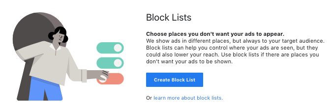 Listas de bloqueio de anúncios do Facebook