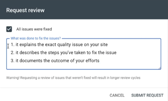 Google On How to Use the Manual Action Report in Search Console