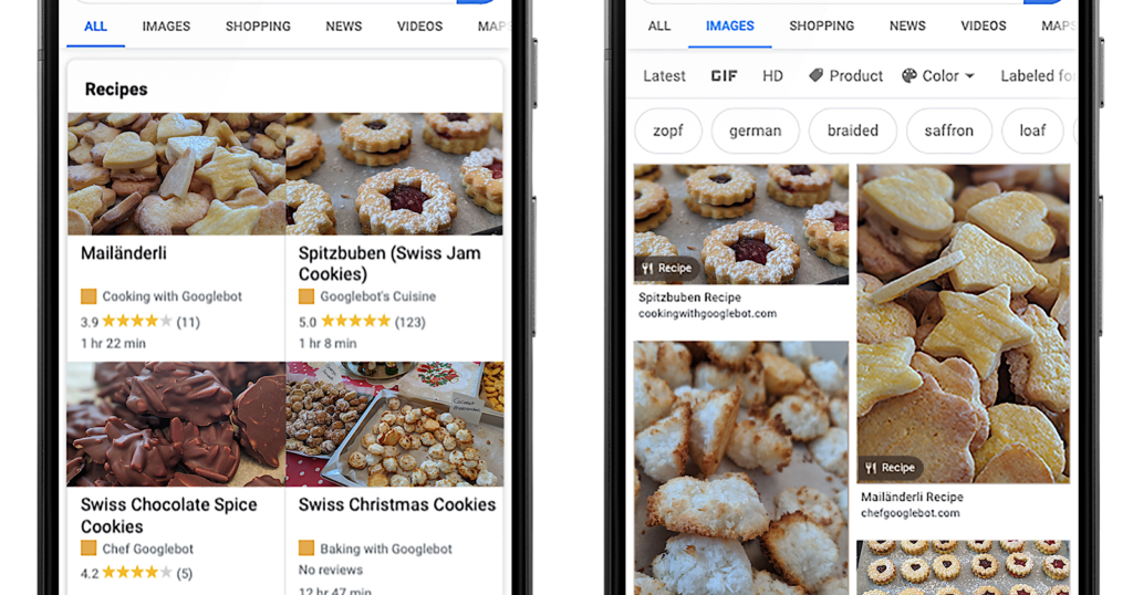 Google Search Console Adds Report for Recipe Structured Data