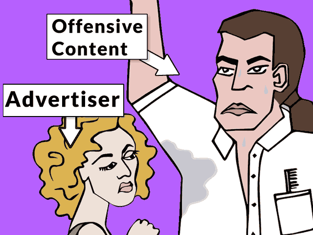 offensive content and advertisers