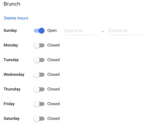 Google 我的商家更新：为特定服务增加更多时间
