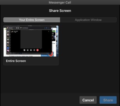 How to do Screen Sharing on Facebook Messenger