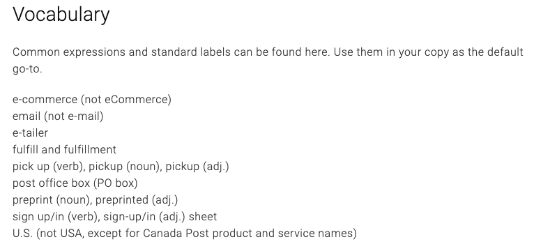 canadapost-style-guide-vocabulary-example